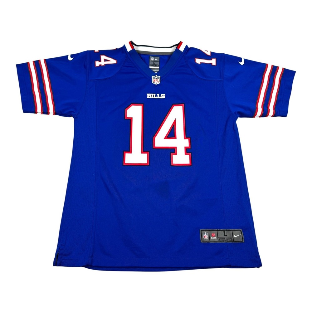 Buffalo Bills Football Jersey Boys Youth Large Blue NFL Nike Watkins 14 On Field